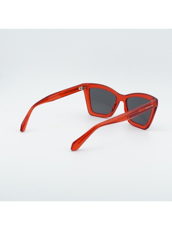 Salvatore Ferragamo SF2039SE 616 Sunglasses Red Cat Eye Frame, Grey Lenses main image 5